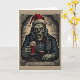 Tarjeta de Navidades Zombie Cheer