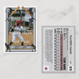 Tarjeta de Negociación de Béisbol Gris Back - Esta