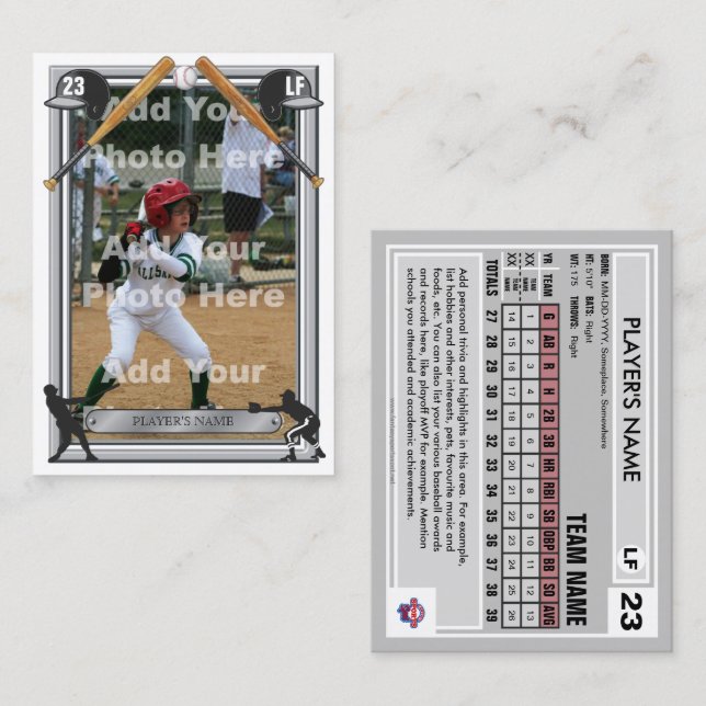 Tarjeta de Negociación de Béisbol Gris Back - Esta (Anverso / Reverso)