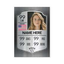 Tarjeta de negociación de Softball Stats Shield Sh