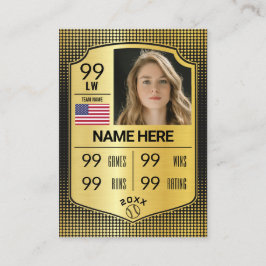 Tarjeta de negociación de Softball Stats Shield Sh