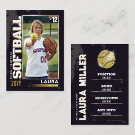 Tarjeta de Negociación de Softbol Tarjeta de Jugad