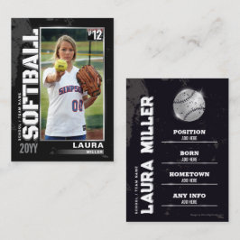 Tarjeta de Negociación de Softbol Tarjeta de jugad