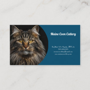 Tarjeta De Negocio Azul Personalizada Para Catarat
