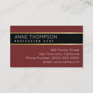 tarjeta de negocio básica y elegante para cualquie