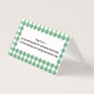 Tarjeta de Negocio de Acto Aleatorio de Amabilidad