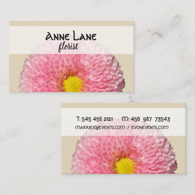 Tarjeta de negocio de Bloom (Anverso / Reverso)