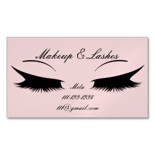 TARJETA DE NEGOCIO DE COSMETOLOGISMO PINK