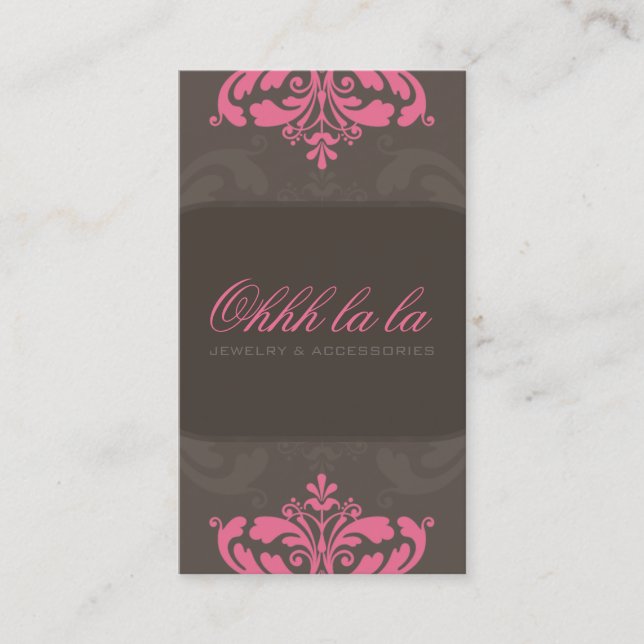 TARJETA DE NEGOCIO DE COUTURA :: la costura florec (Anverso)