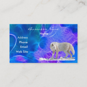 Tarjeta de Negocio de efecto fractal de vida silve