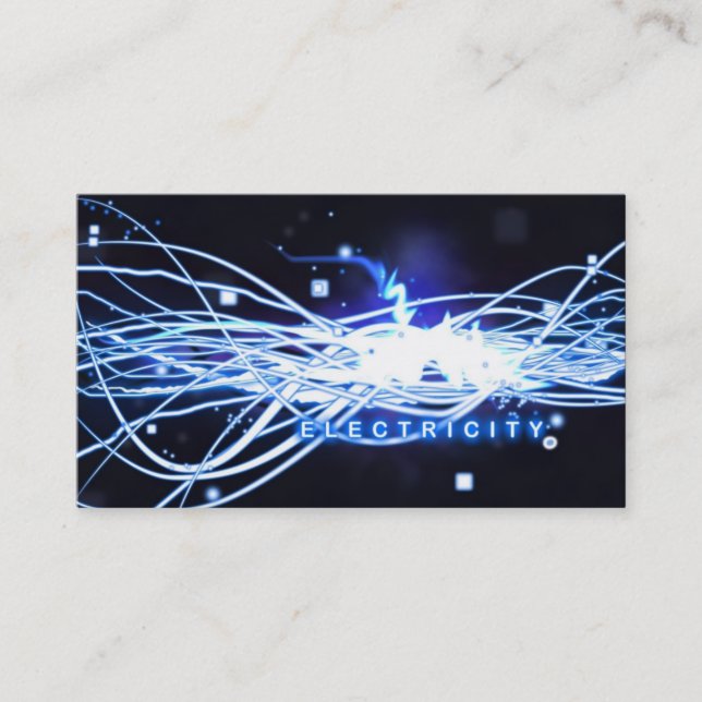 Tarjeta de Negocio de Electricidad Eléctrica (Anverso)
