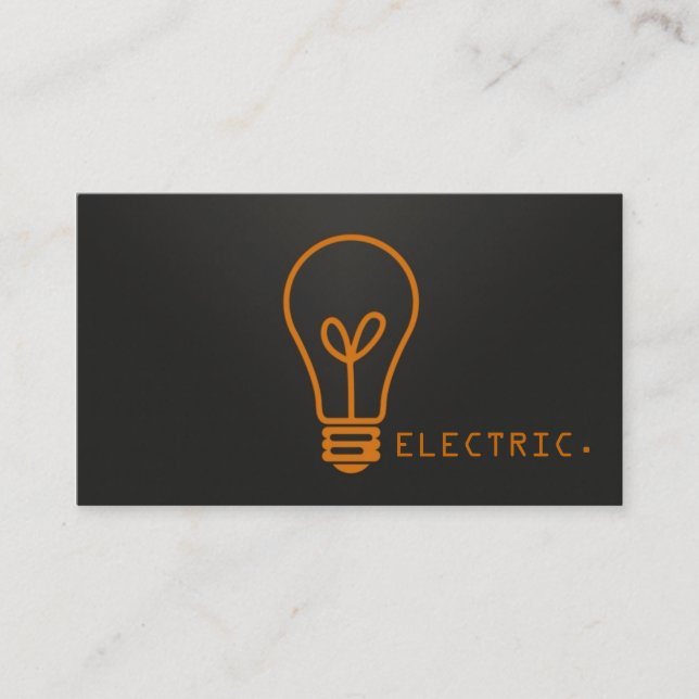 Tarjeta de Negocio de Electricidad Eléctrica (Anverso)