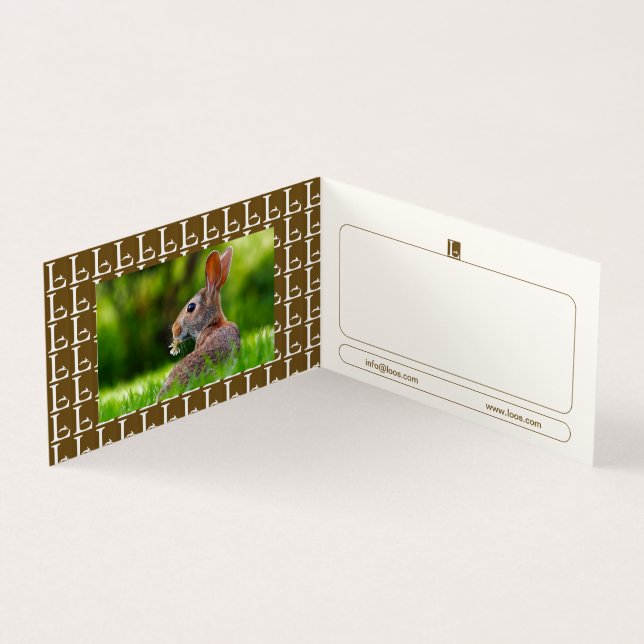 TARJETA DE NEGOCIO DE LOOS FOLDEADA (Interior)