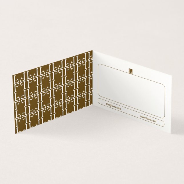 TARJETA DE NEGOCIO DE LOOS FOLDEADA (Interior)