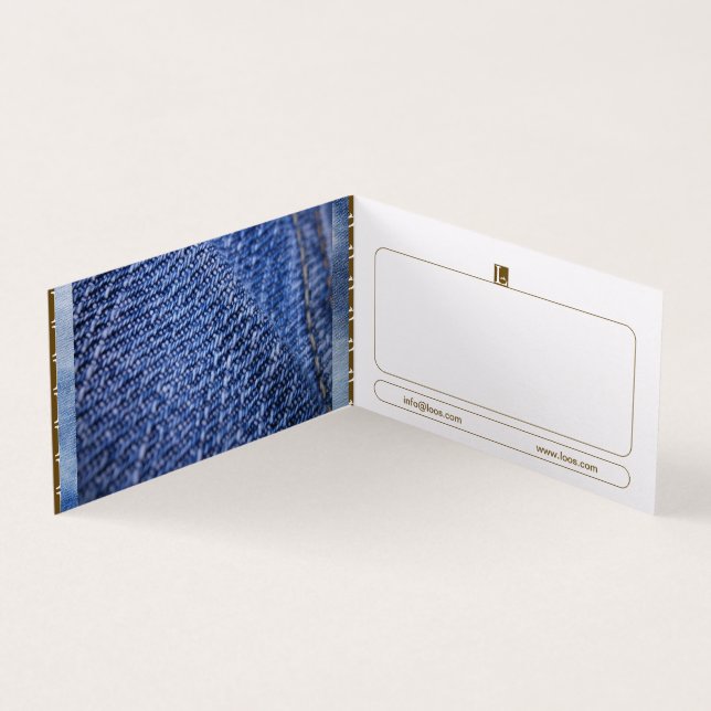 TARJETA DE NEGOCIO DE LOOS FOLDEADA (Interior)