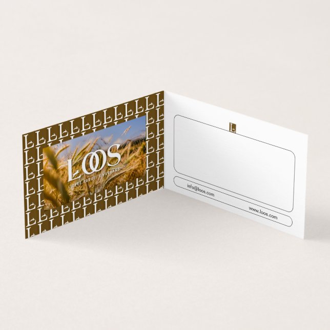 TARJETA DE NEGOCIO DE LOOS FOLDEADA (Interior)
