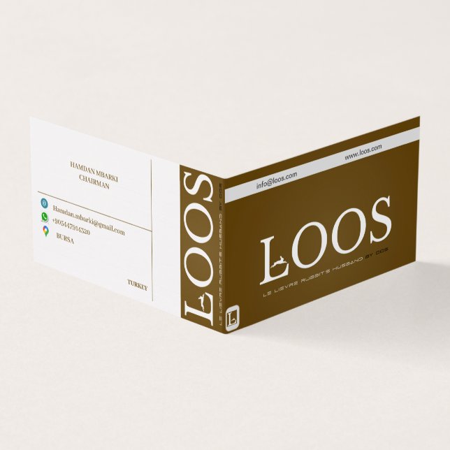 TARJETA DE NEGOCIO DE LOOS FOLDEADA (Exterior)