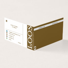 TARJETA DE NEGOCIO DE LOOS FOLDEADA