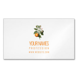 TARJETA DE NEGOCIO DE MAGNET: NARANJA BLOSSOM