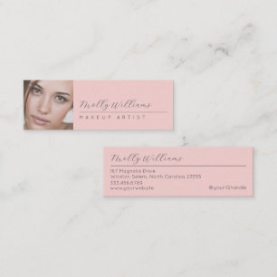 Tarjeta de Negocio de Maquillaje Miniatura con Esc