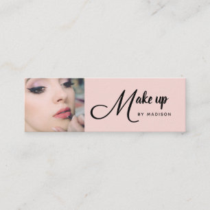 Tarjeta de Negocio de Maquillaje Miniatura Rosa Ru