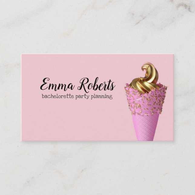 Tarjeta de Negocio de Planificación de Despedida d (Anverso)