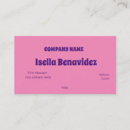 TARJETA DE NEGOCIO DE PLANTILLA BÁSICA