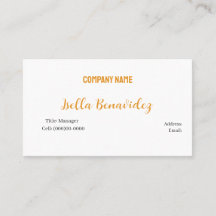 TARJETA DE NEGOCIO DE PLANTILLA BÁSICA