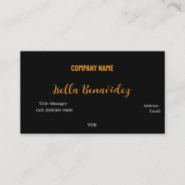 TARJETA DE NEGOCIO DE PLANTILLA BÁSICA