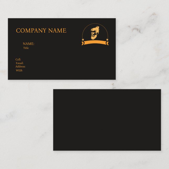 TARJETA DE NEGOCIO DE PLANTILLA BÁSICA (Anverso / Reverso)