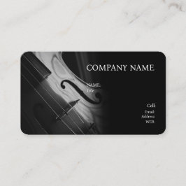 TARJETA DE NEGOCIO DE PLANTILLA BÁSICA, VIOLÍN.