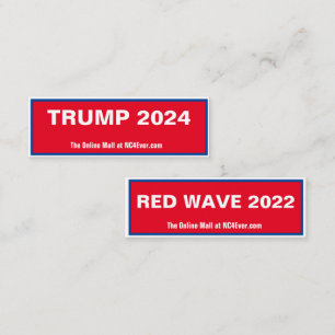 TARJETA DE NEGOCIO DE TRUMP 2024 RED WAVE 2022