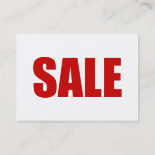 TARJETA DE NEGOCIO DE VENTA