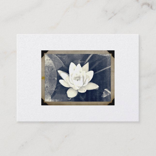 TARJETA DE NEGOCIO DE VINTAGE LOTUS PHOTOGRAPH (Anverso)