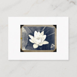 TARJETA DE NEGOCIO DE VINTAGE LOTUS PHOTOGRAPH