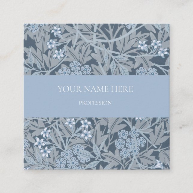 TARJETA DE NEGOCIO DE WILLIAM MORRIS JASMINE PATTE (Anverso)