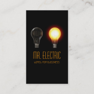 Tarjeta de Negocio Eléctrica, Electricista, Electr