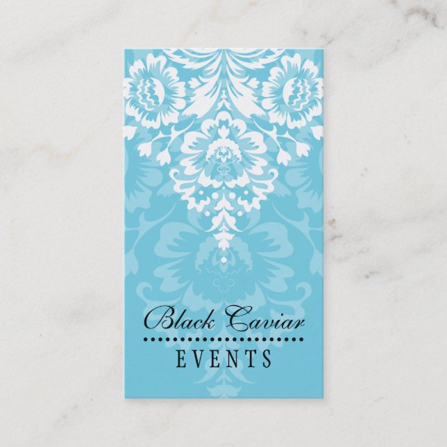 TARJETA DE NEGOCIO elegante damasco elegante (Anverso)
