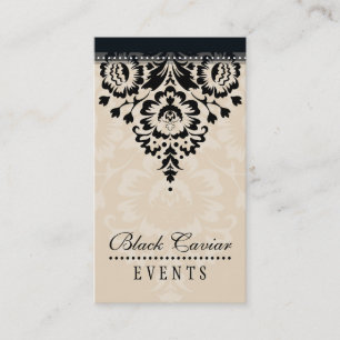 TARJETA DE NEGOCIO elegante damasco elegante miel