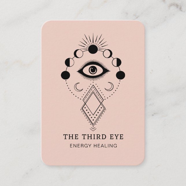 Tarjeta de Negocio Espiritual Energie Heiler Reiki (Anverso)