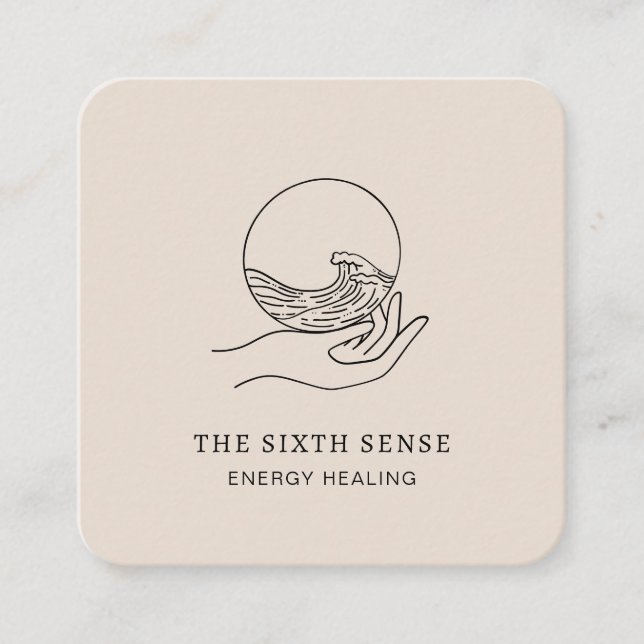 Tarjeta de Negocio Espiritual Energie Heiler Reiki (Anverso)