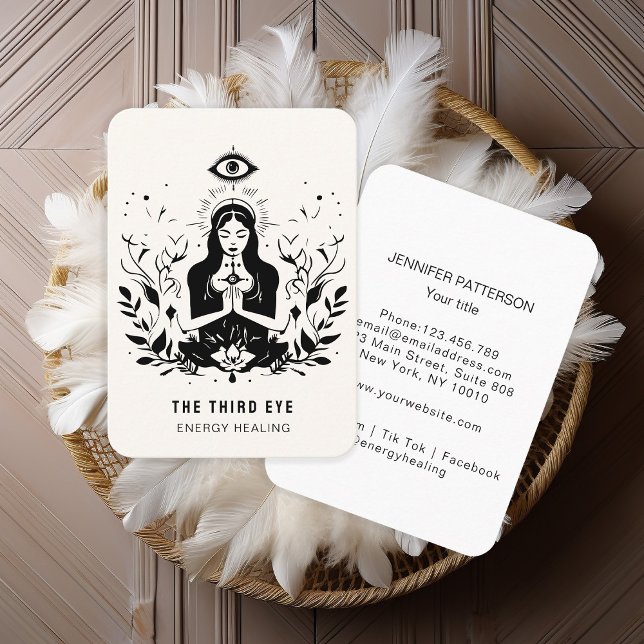 Tarjeta de Negocio Espiritual Energie Heiler Reiki (Subido por el creador)