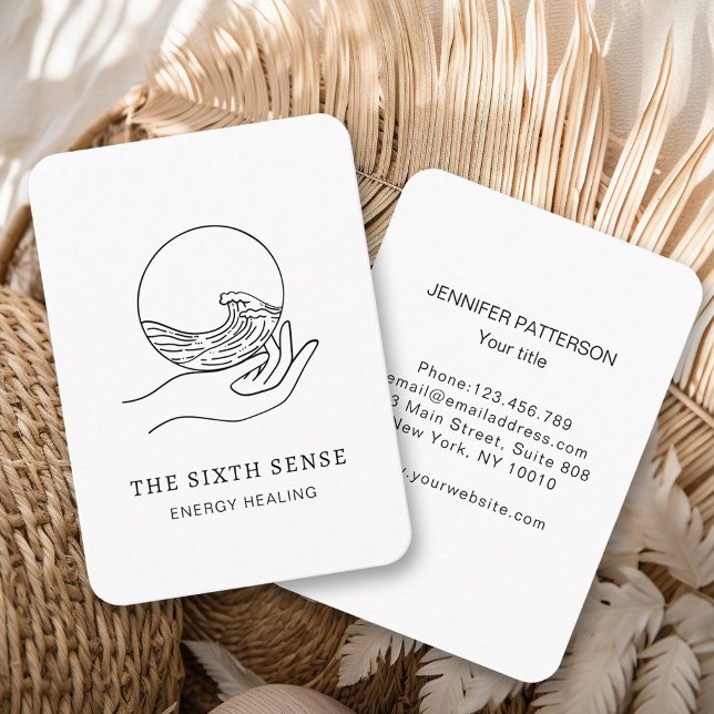 Tarjeta de Negocio Espiritual Energie Heiler Reiki (Subido por el creador)