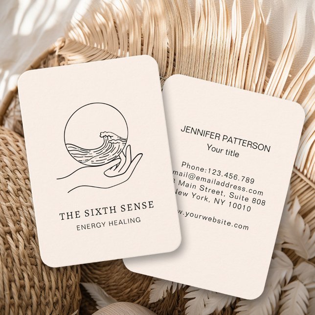 Tarjeta de Negocio Espiritual Energie Heiler Reiki (Subido por el creador)