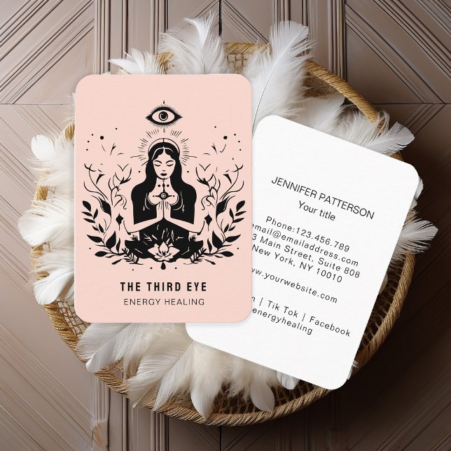 Tarjeta de Negocio Espiritual Energie Heiler Reiki (Subido por el creador)