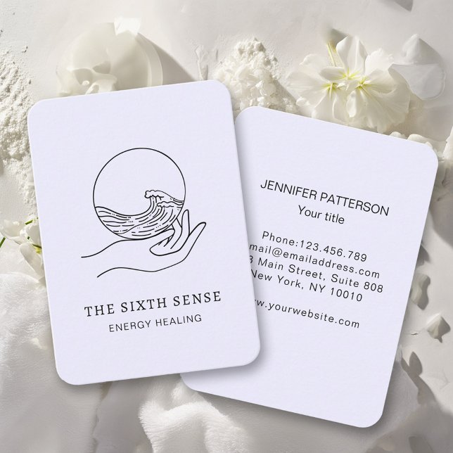 Tarjeta de Negocio Espiritual Energie Heiler Reiki (Subido por el creador)