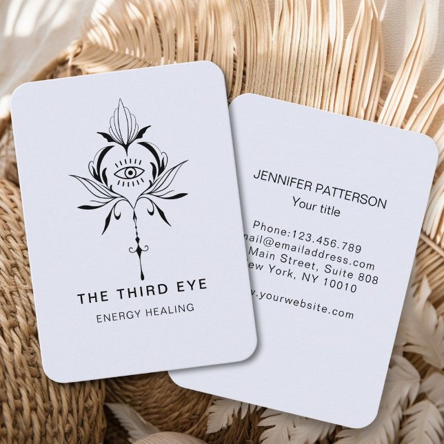 Tarjeta de Negocio Espiritual Energie Heiler Reiki (Energie Heiler Reiki Spiritual Business Card)