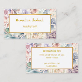TARJETA DE NEGOCIO FLORAL DE PRIMAVERA DE bonito