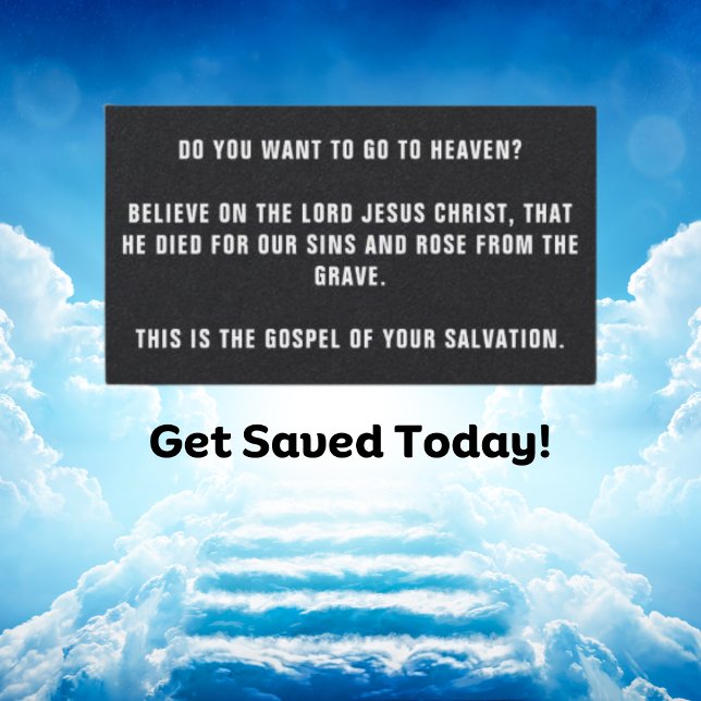 TARJETA DE NEGOCIO GOSPEL TRACTS (Subido por el creador)