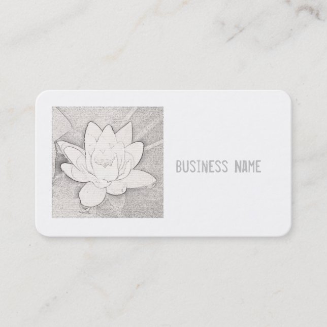 TARJETA DE NEGOCIO "LOTUS BLANCO" (Anverso)